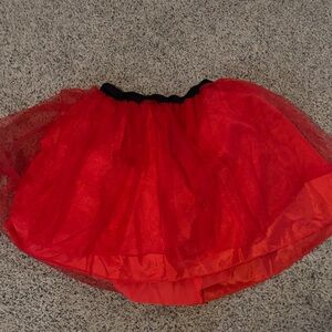 Elegant Red Tutu Skirt